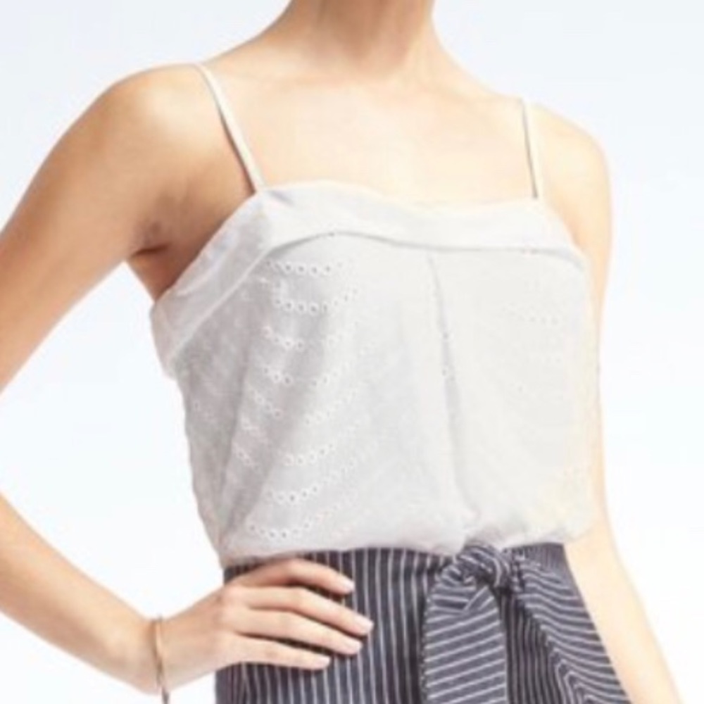 Banana Republic Eyelet Swing Cami